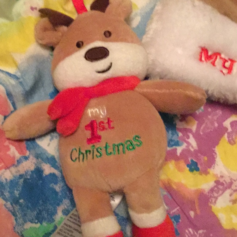 My first Christmas 🎄 bear beanie 🐻 and bear